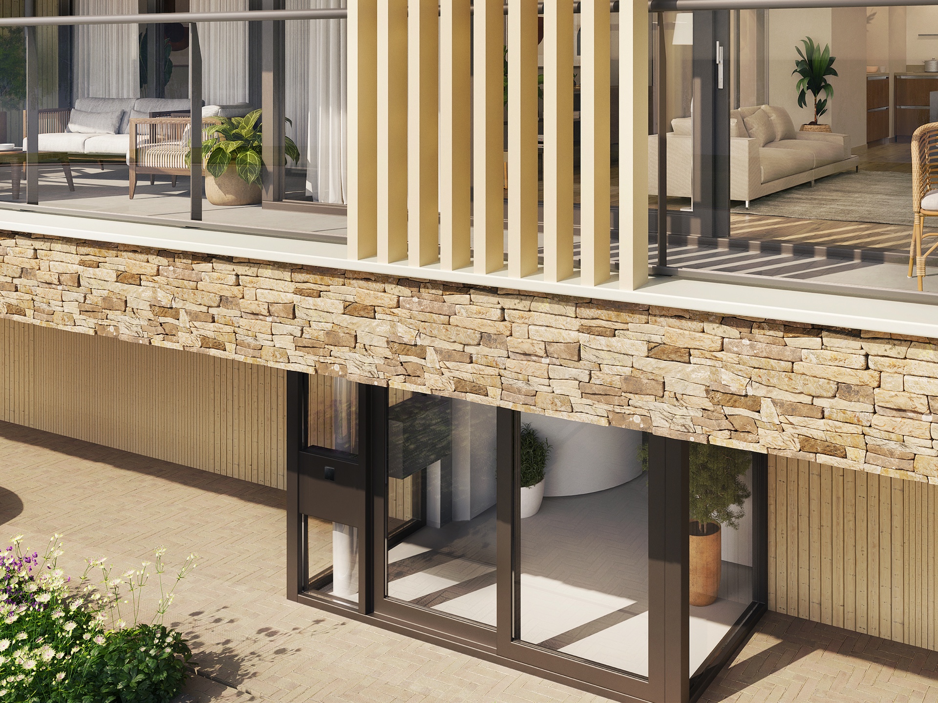 Afwerkingen en enkele details in portgene